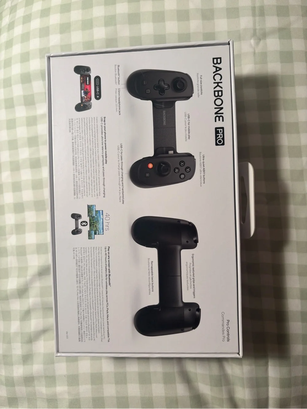 Backbone Pro Mobile Gaming Controller – Black